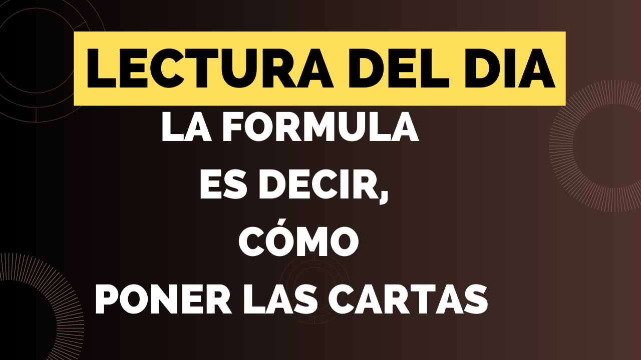 La tirada del Tarot para tu Dia casi hora por hora. Muy acertada